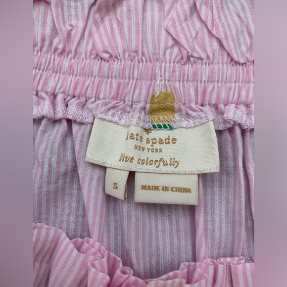 Kate Spade Pink Pineapple Off-The-Shoulder Top - Picture 2 of 4